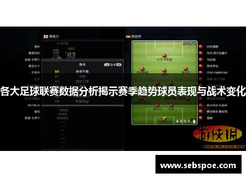 各大足球联赛数据分析揭示赛季趋势球员表现与战术变化